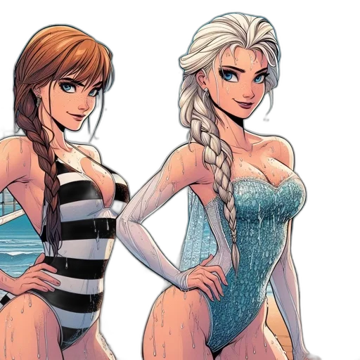 comic book art, concept art, cartoon, fantasy art transparent PNG cut-out