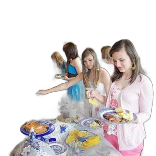 food, dress, jewelry, photorealistic transparent PNG cut-out