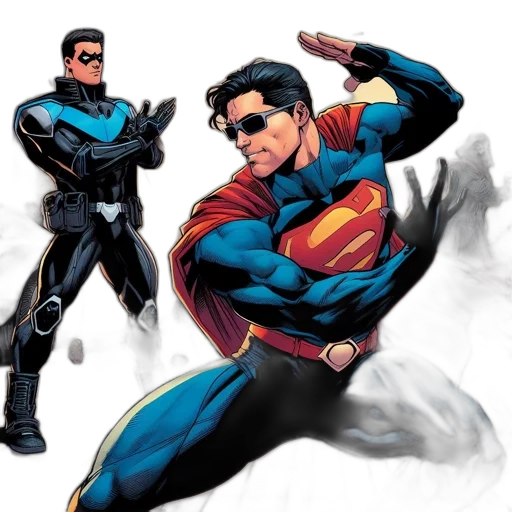 comic book art, concept art, cartoon, 3d render transparent PNG cut-out