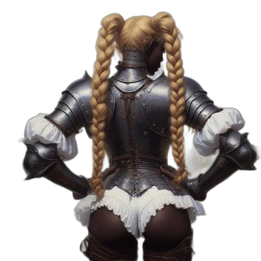 hair, staff, robot, sword transparent PNG cut-out