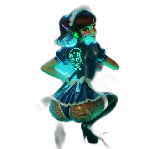dress, staff, robot, concept art transparent PNG cut-out