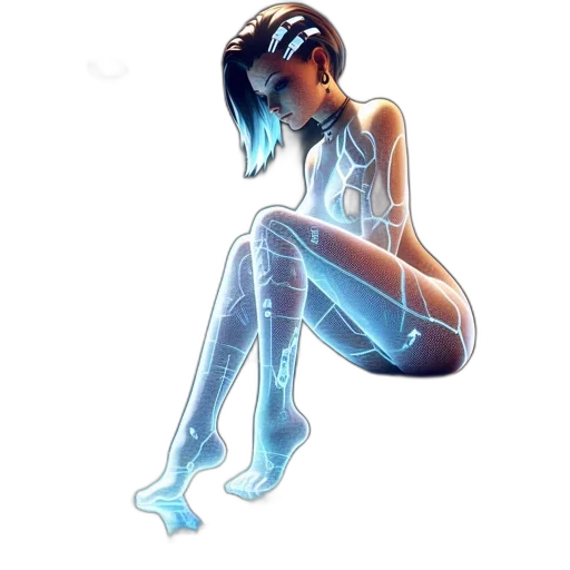 robot, dress, comic book art, concept art transparent PNG cut-out