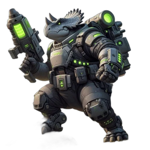 dragon, creature, animal, robot transparent PNG cut-out