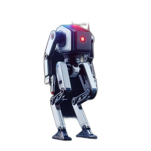 robot, weapon, jacket, staff transparent PNG cut-out