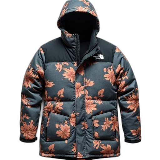 jacket, red, dark, north transparent PNG cut-out