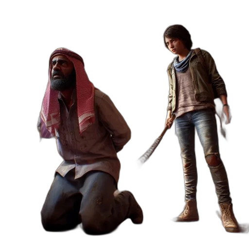weapon, jacket, concept art, 3d render transparent PNG cut-out