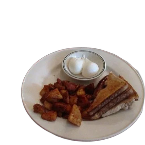 food, plate, sandwich, potatoes transparent PNG cut-out