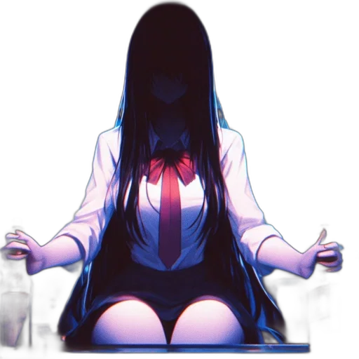 jacket, dress, hair, robot transparent PNG cut-out