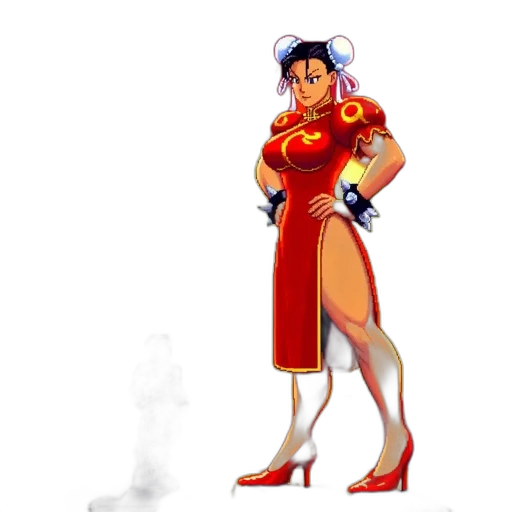dress, concept art, comic book art, pixel art transparent PNG cut-out