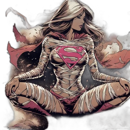 comic book art, concept art, fantasy art, watercolor transparent PNG cut-out