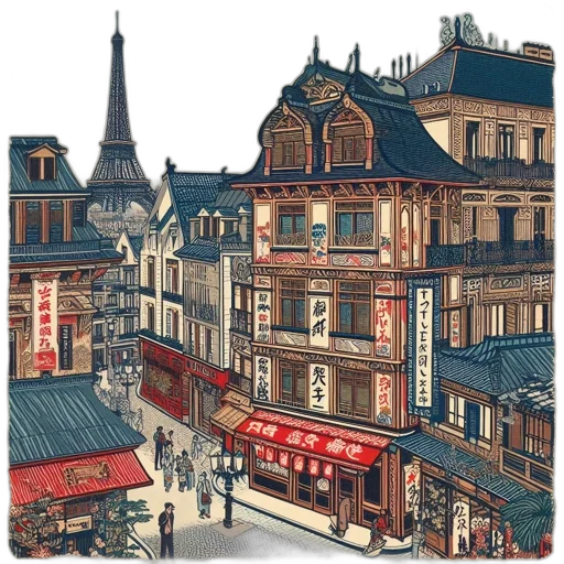 building, photorealistic, concept art, watercolor transparent PNG cut-out