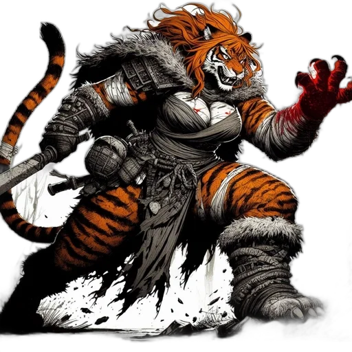 animal, fantasy art, concept art, comic book art transparent PNG cut-out