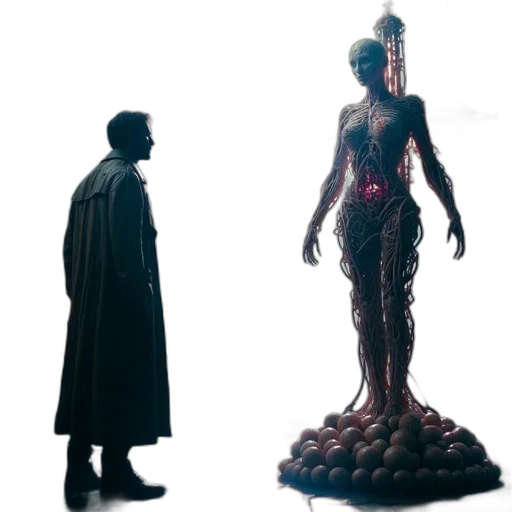 creature, concept art, 3d render, comic book art transparent PNG cut-out