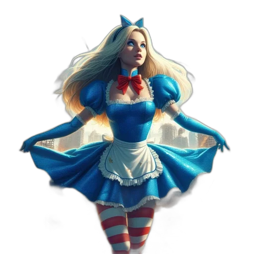 dress, fantasy art, concept art, comic book art transparent PNG cut-out