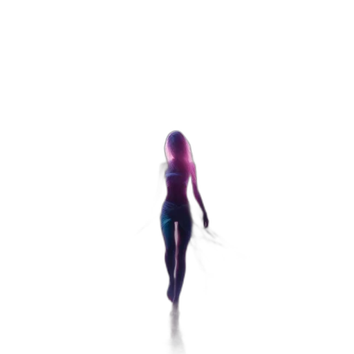 dress, robot, creature, staff transparent PNG cut-out