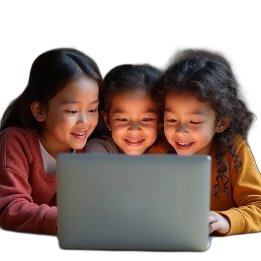 face, 3d render, three, children transparent PNG cut-out