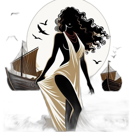 dress, fantasy art, concept art, comic book art transparent PNG cut-out