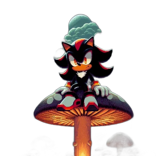 hat, crown, staff, creature transparent PNG cut-out