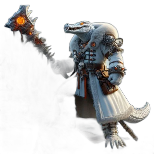dragon, staff, creature, weapon transparent PNG cut-out