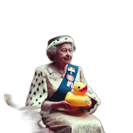 crown, staff, dress, animal transparent PNG cut-out