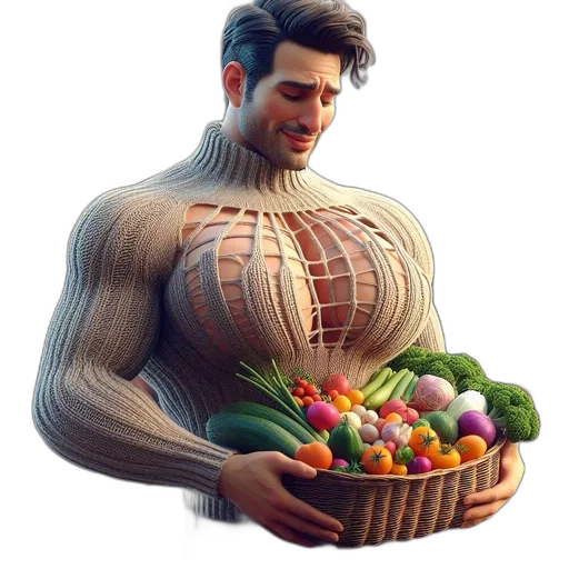 food, robot, 3d render, concept art transparent PNG cut-out