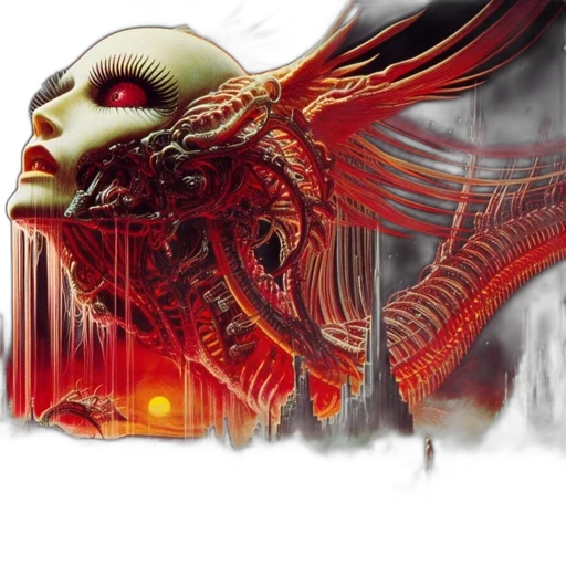 dragon, creature, face, fantasy art transparent PNG cut-out