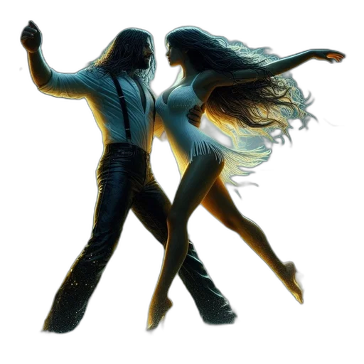 hair, man, woman, dance transparent PNG cut-out