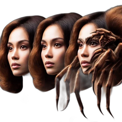 hair, crown, mask, face transparent PNG cut-out