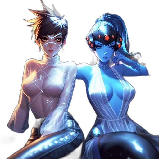 concept art, cyberpunk, comic book art, fantasy art transparent PNG cut-out