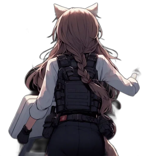 weapon, jacket, staff, dress transparent PNG cut-out