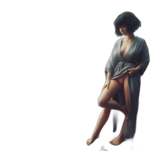 dress, umbrella, photorealistic, concept art transparent PNG cut-out