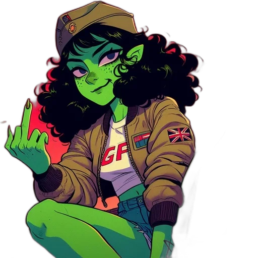 jacket, staff, concept art, comic book art transparent PNG cut-out