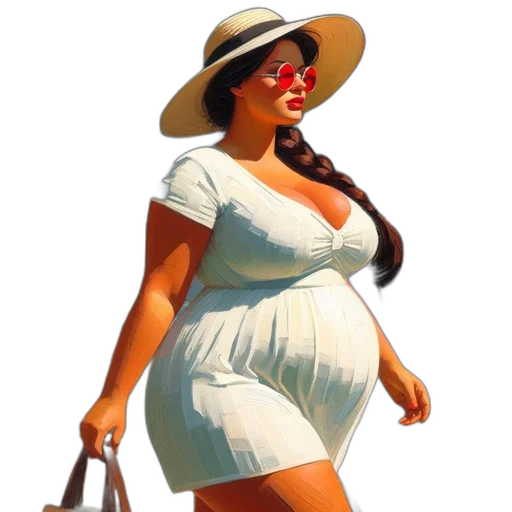 dress, hat, photorealistic, concept art transparent PNG cut-out