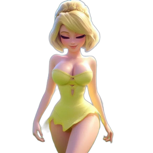 dress, 3d render, concept art, cartoon transparent PNG cut-out