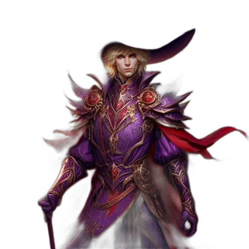 staff, dragon, hat, fantasy art transparent PNG cut-out