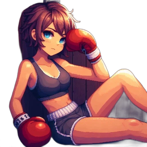 weapon, pixel art, anime, concept art transparent PNG cut-out