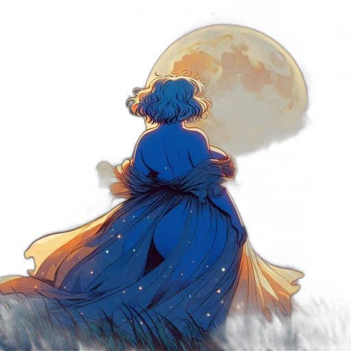 dress, concept art, watercolor, fantasy art transparent PNG cut-out
