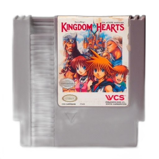 concept art, nes, cartridge, labeled transparent PNG cut-out