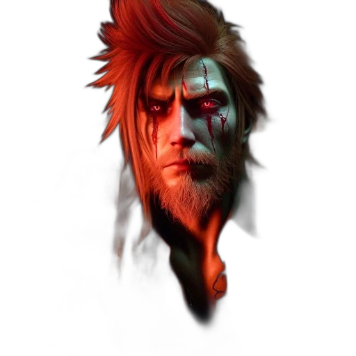 face, staff, mask, concept art transparent PNG cut-out