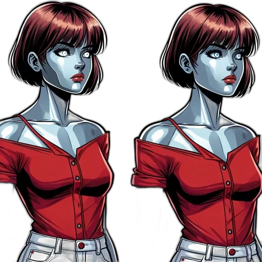 dress, comic book art, concept art, cartoon transparent PNG cut-out