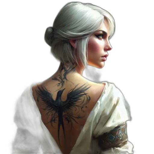 dragon, dress, face, jewelry transparent PNG cut-out