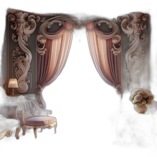 furniture, mask, crown, staff transparent PNG cut-out