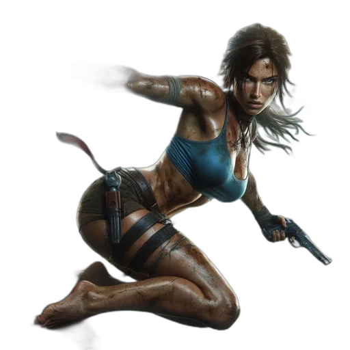 concept art, fantasy art, comic book art, cyberpunk transparent PNG cut-out