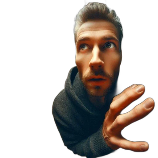 face, jacket, mask, creature transparent PNG cut-out