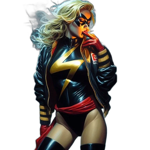 jacket, comic book art, concept art, blonde-haired transparent PNG cut-out