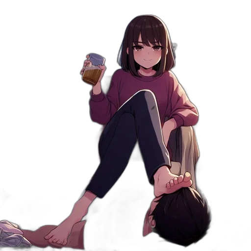 bottle, food, anime, watercolor transparent PNG cut-out