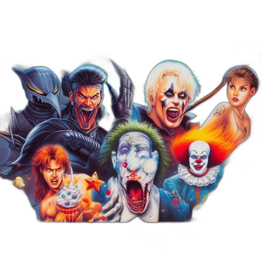 comic book art, concept art, vibrant, gaming transparent PNG cut-out