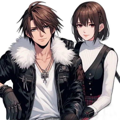 jacket, pixel art, concept art, anime transparent PNG cut-out