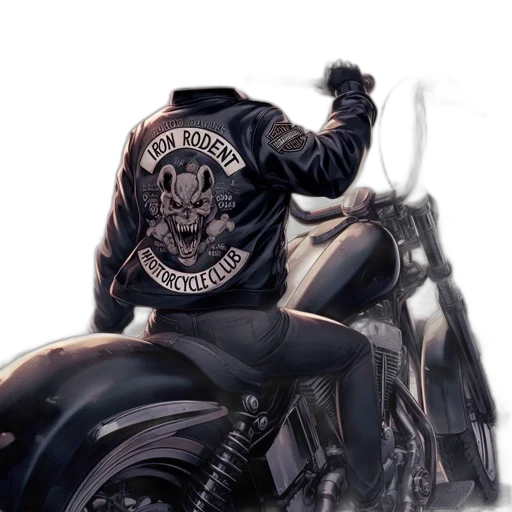 jacket, weapon, comic book art, concept art transparent PNG cut-out