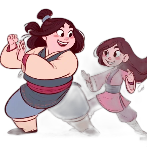 concept art, watercolor, cartoon, fantasy art transparent PNG cut-out